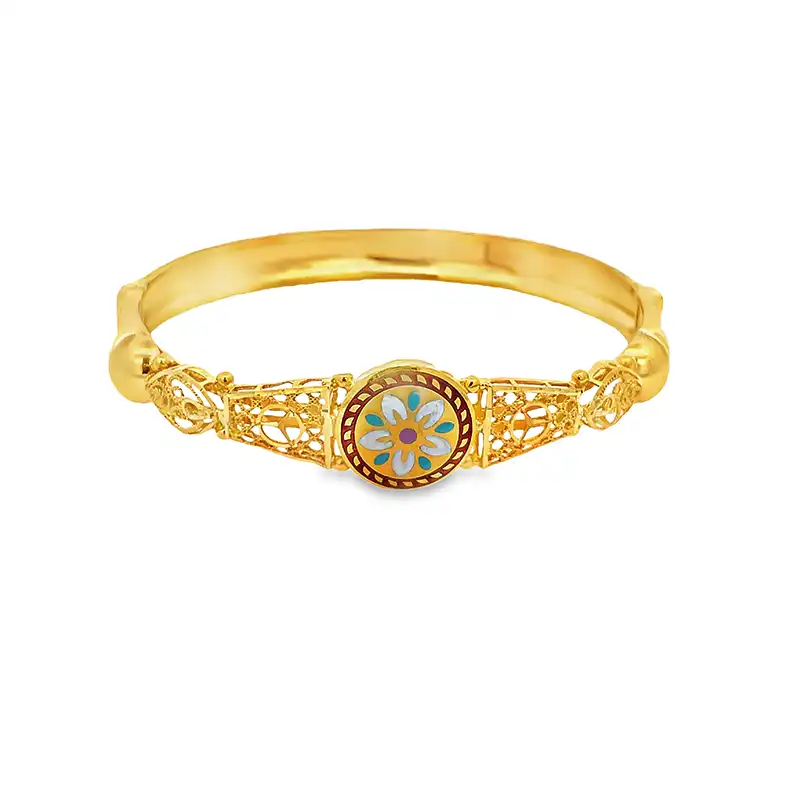 Meenakari - 22K Gold Fashion Bangle